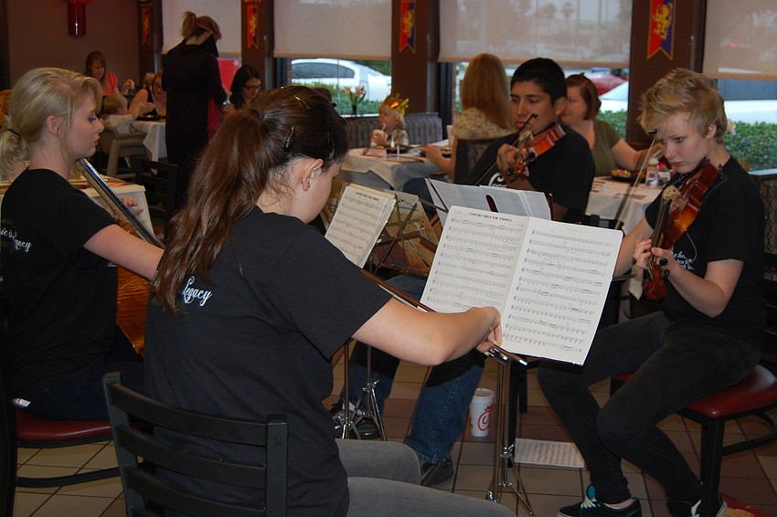 Members of the Braden River High School orchestra provided beautiful music for the event.