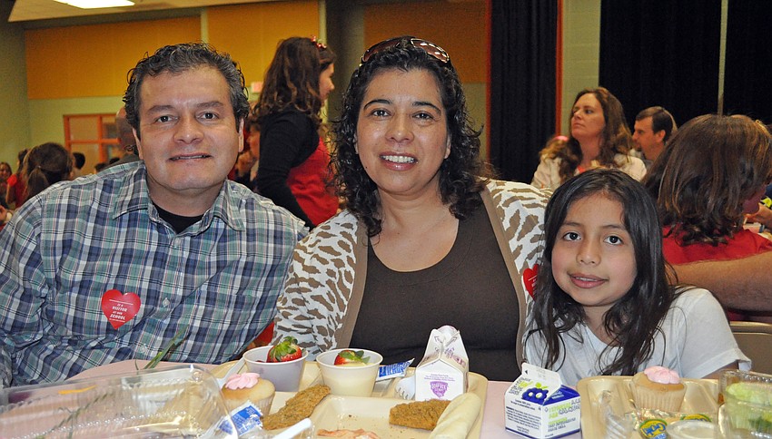 Jaime and Luz Orjuela celebrated Valentineâ€™s Day with their 8-year-old daughter Natalie.