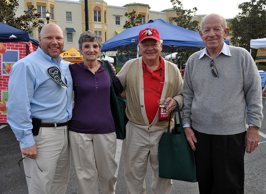 Dick Woodall, Audrey Oâ€™Leary, Dick Conard and Don Oâ€™Leary enjoyed the event.