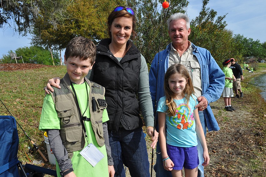 Stryker and Victoria Reid fished alongside their friends, Abby and Rick McGuire.