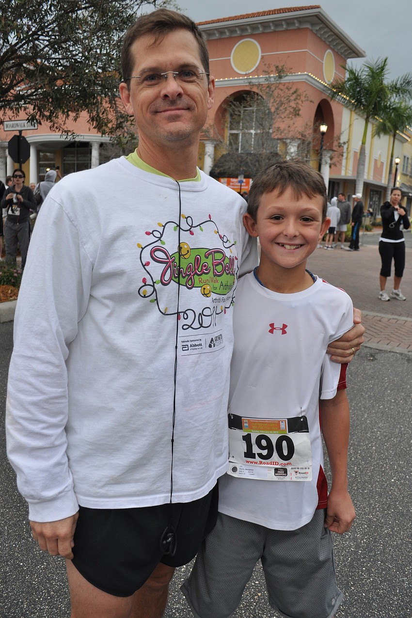 Russell and Ben Dunn regularly run together.