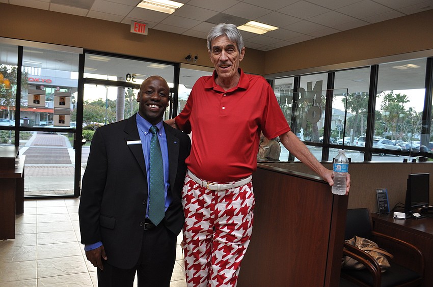 Alton Pardue with Chase Bank and Jack Peffley with Taffyâ€™s