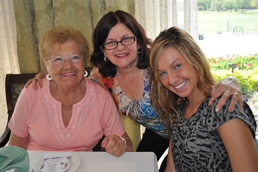 Kay Pecoraro brought her daughter-in-law, Linda Pecoraro, and granddaughter, Lisa Higgins.