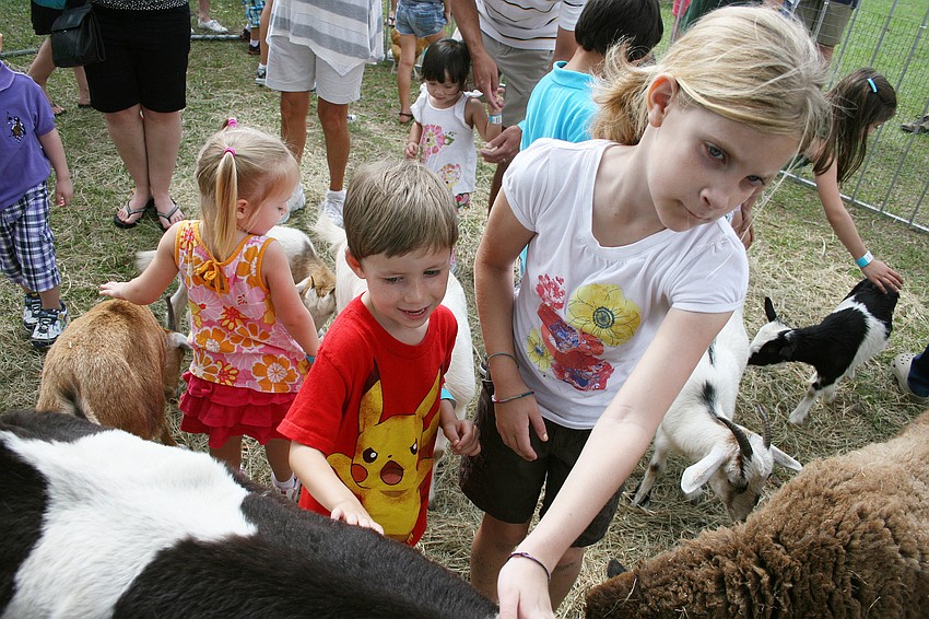 As always, the petting zoo was a popular attraction.