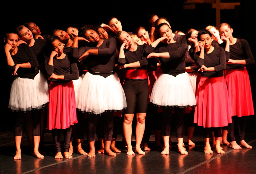 â€œDerriere Les Coulissesâ€ was choreographed by VPA students Ebony Bass and Claudia Rightmire.