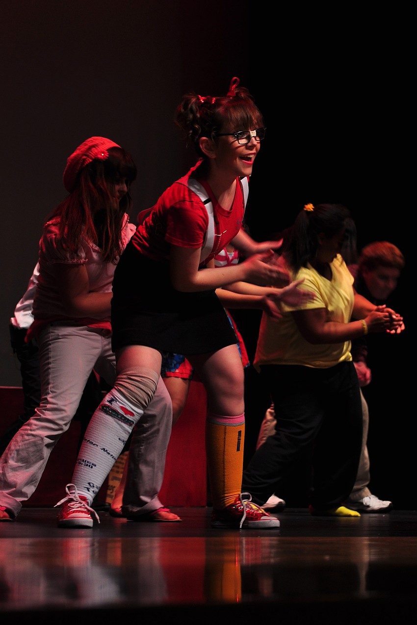 Emily Gartenberg and the other cast members danced to 