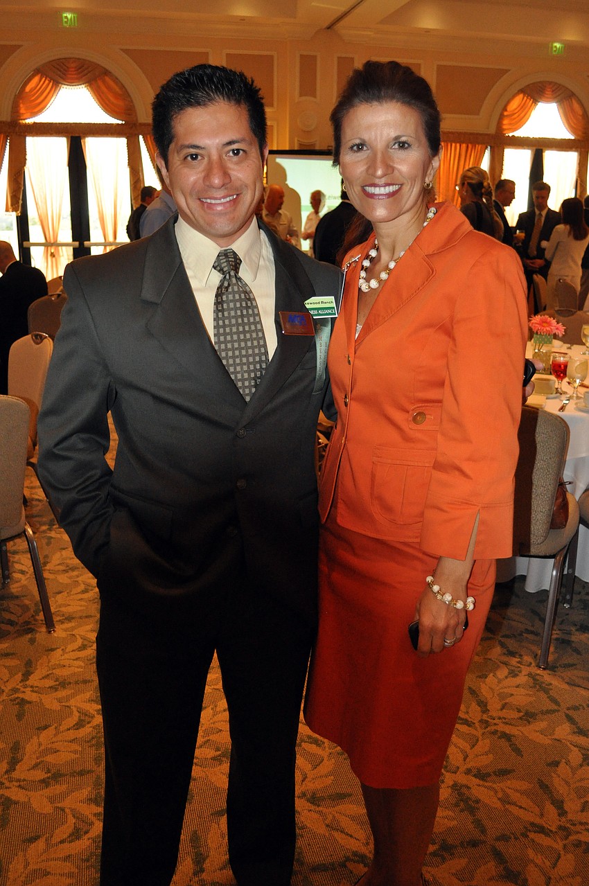 John Talamas of MGA Insurance met up with Violeta Huesman of Keiser University.