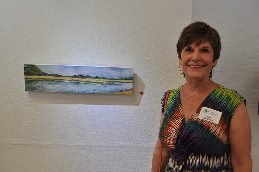 Joyce Ely Walker in front of her â€œMyakka Morningâ€