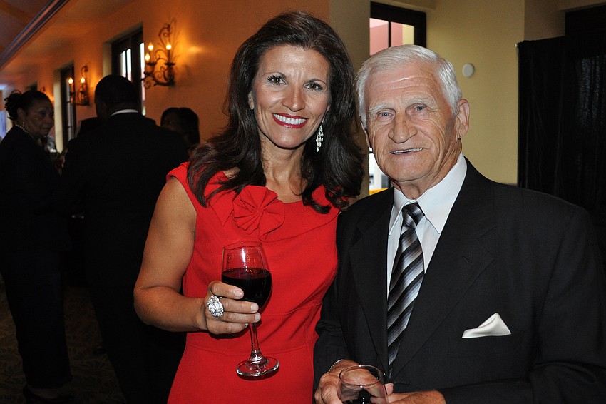 Violeta Huesman with her dad, Tome Trajkovski
