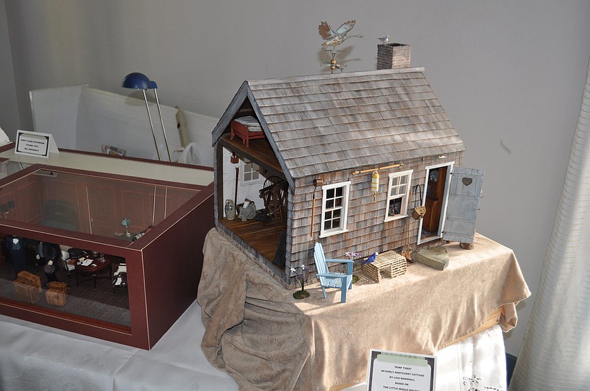 Miniature house created by Lois Marshall
