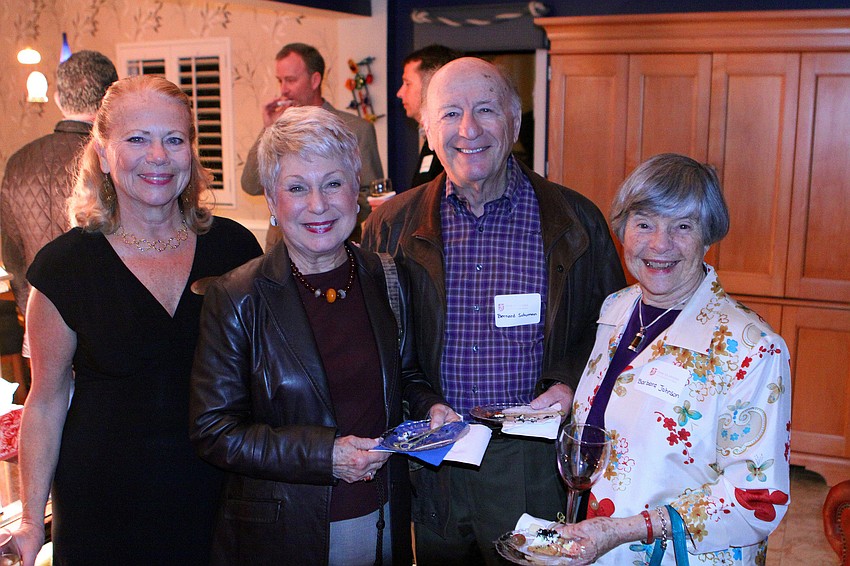 June LeBell, Aileen and Bernard Schuman and Barbara Johnson