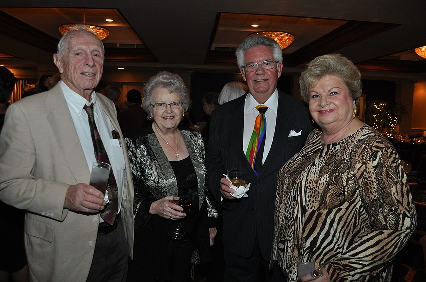 Ben Falcone, Gladys Busterud, and George and Carol Beddie