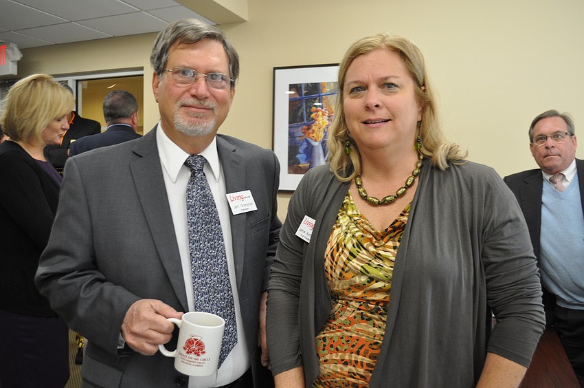 Publisher Jeff Orenstein and Vice President Jamie Aymerich of â€œLiving on the Suncoastâ€