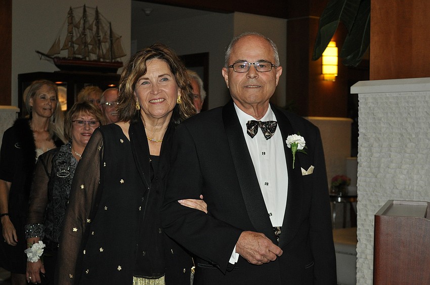 Kay and former Commodore Bob Goodman, 2008