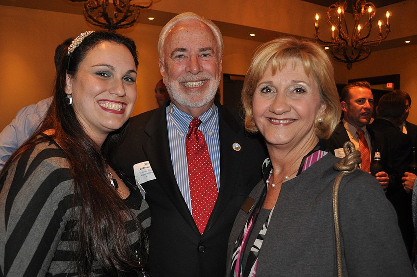 Jennifer Posey-Toller with Manatee County Administrator Ed Hunzeker and Vanessa Baugh