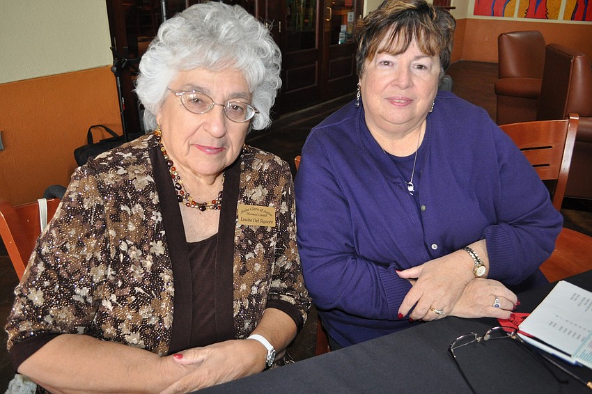 Louise Del Signore and Cathy Groelly checked in guests.