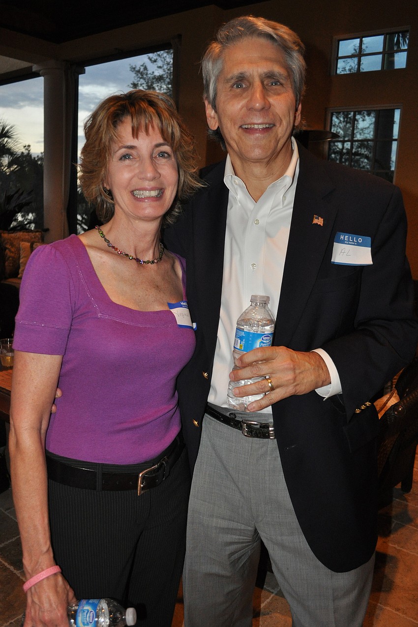 Virginia Phillips with her husband, Al Roach