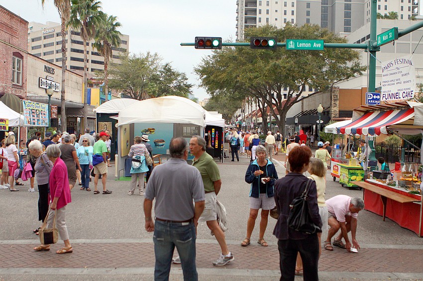 Hundreds of people came out to enjoy the 24th Annual Downtown Sarasota Art Festival, Sunday, Feb. 19.