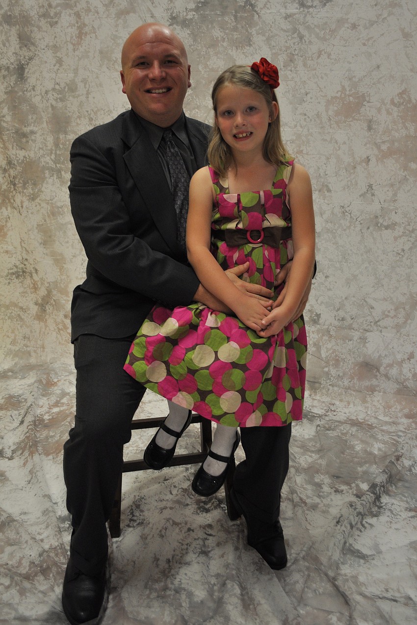 David O'Neal was sure to get a professional picture taken with his daughter, Delaney.