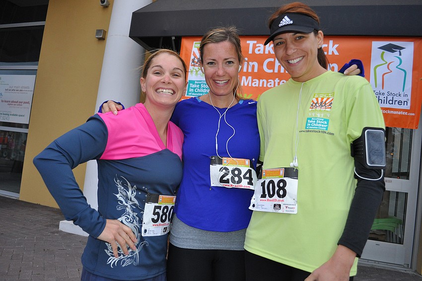 Jamie Rusnak, Heather Harris and Kim Cassano completed the 10K.