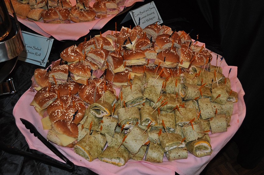 Guests enjoyed food and drinks after the tournament.