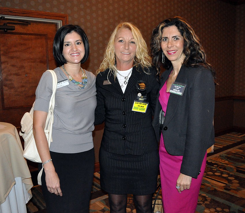 Mary Kay consultants Emeline Lapean, Deborah Ellis and Rosa Payson