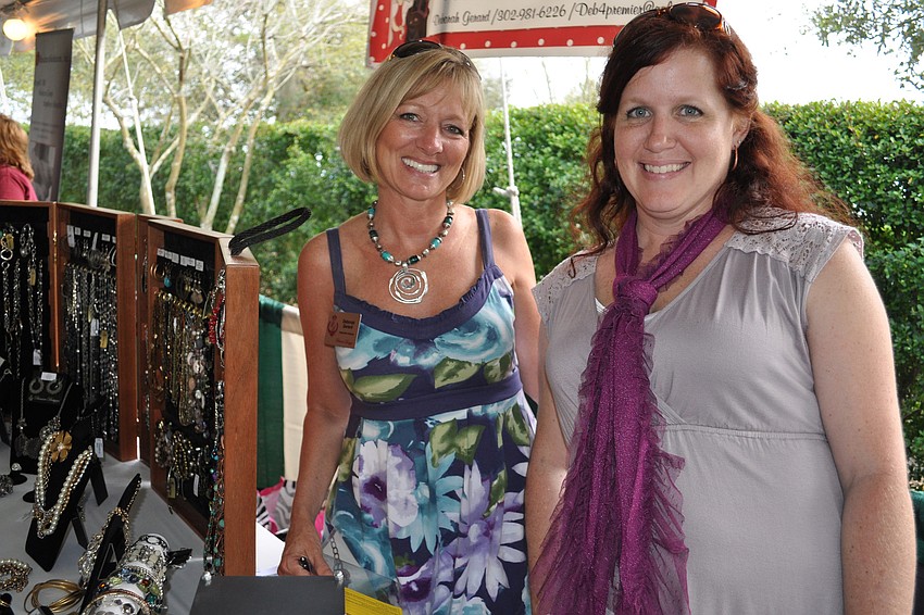 Deborah Gerard and Liz Smith showed of fashions by Premier Designs Jewelry.