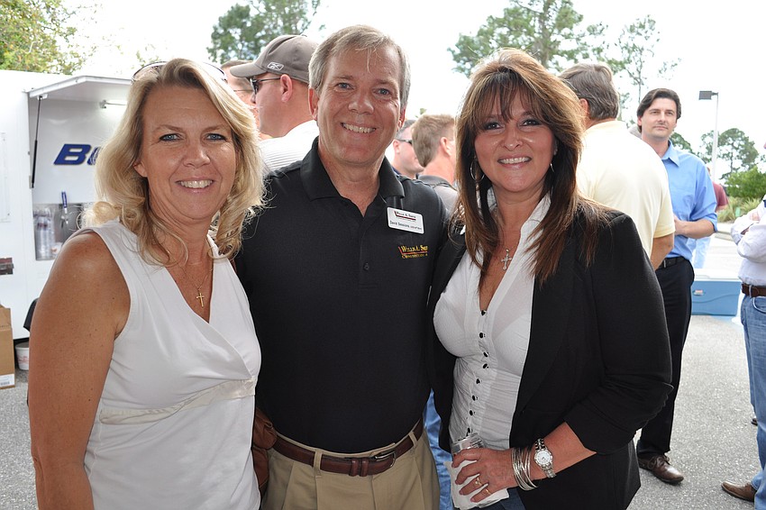 Willis A. Smith President David Sessions, center, with his sister, Pam Kern, left, and friend Robin Palumbo, right.