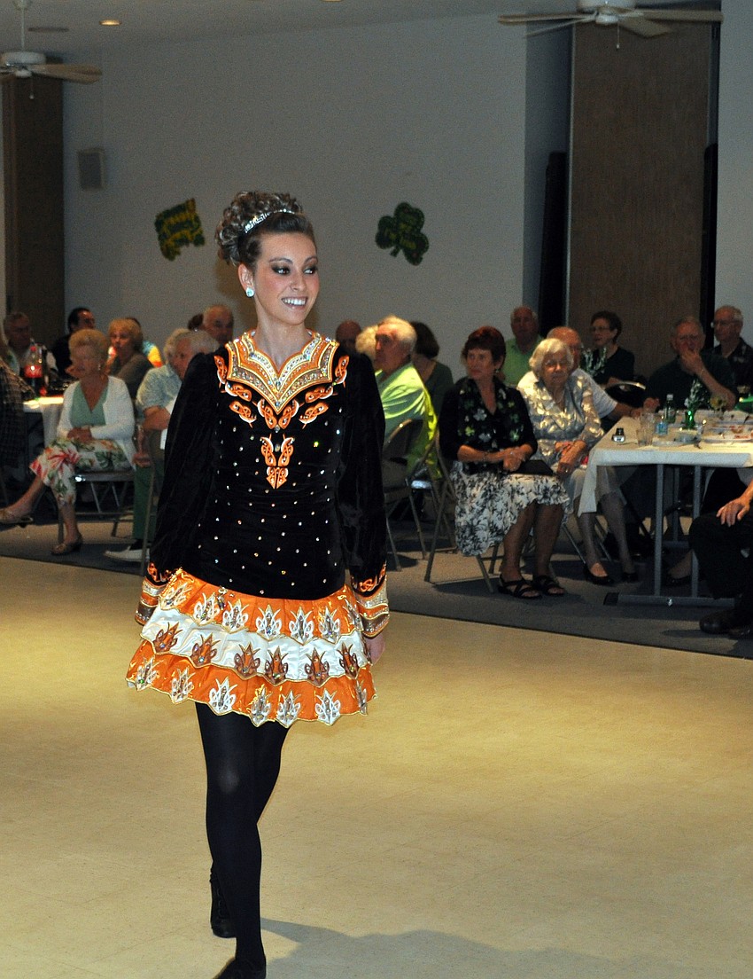 Cassandra Ratzlaff shows off her Irish dancing skills.