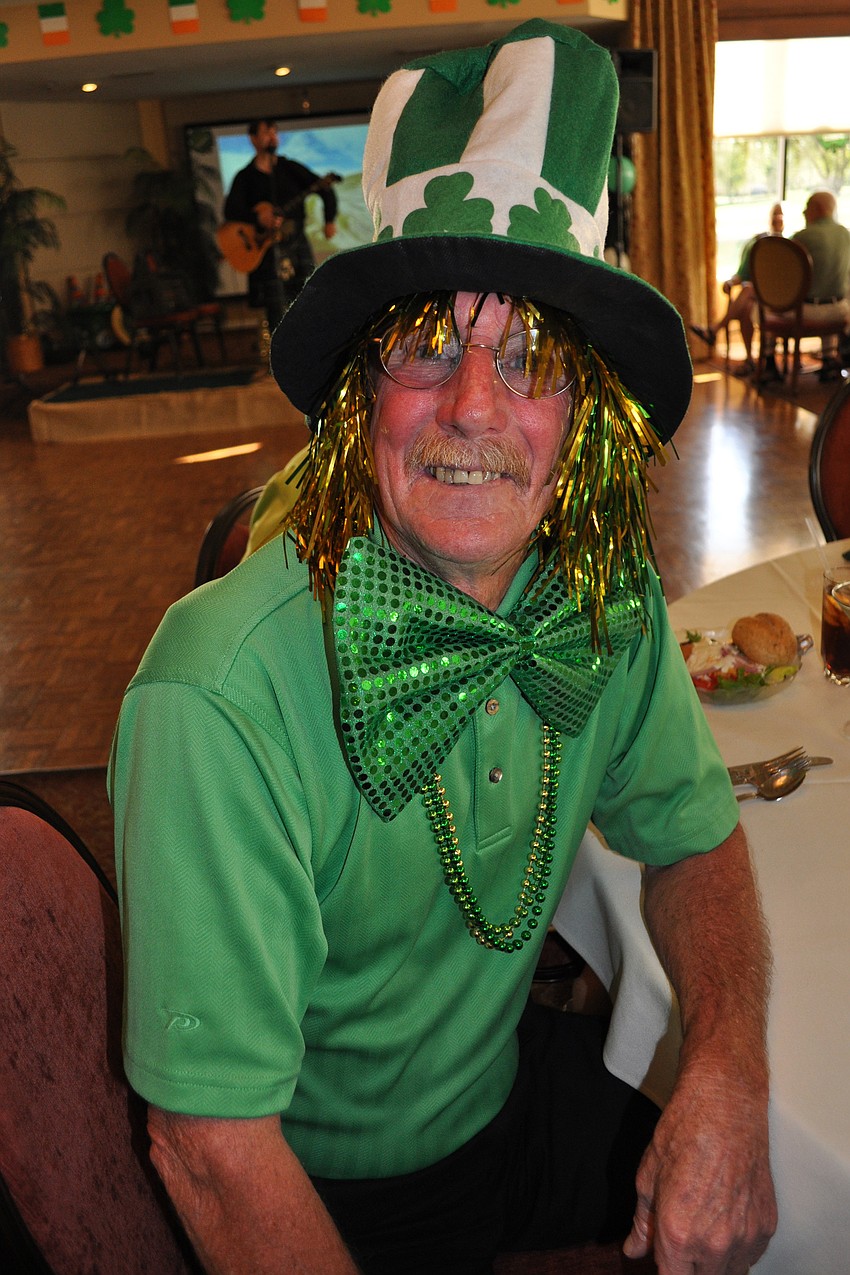 Randy Christen showed of his Irish spirit.