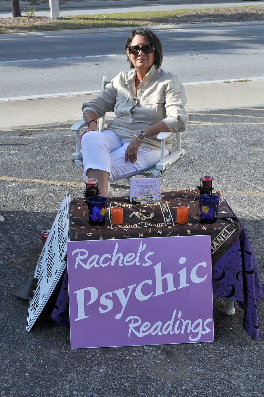Rachel Mitchell offered up psychic readings at Ringling Picnicâ€™s Spring Fling.