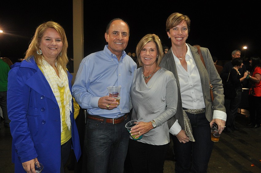 Erica Dine, John and Denise Saputo and Crystal Golm