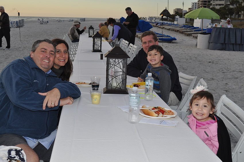 Nick and Denise Drizos, Mike Hymans, Nicholas Drizos and Caitlyn Drizos