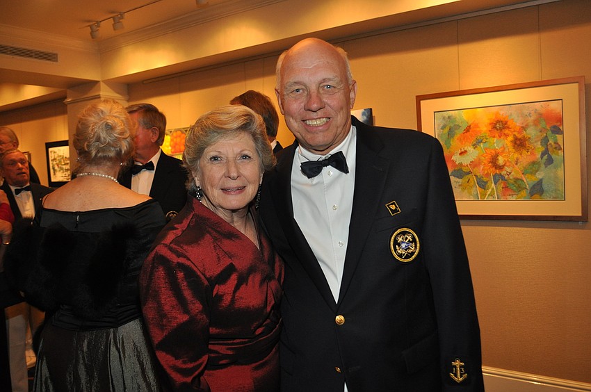 Outgoing social chair and chair of food and beverage Jan McCracken and Outgoing Treasurer Blair McCracken