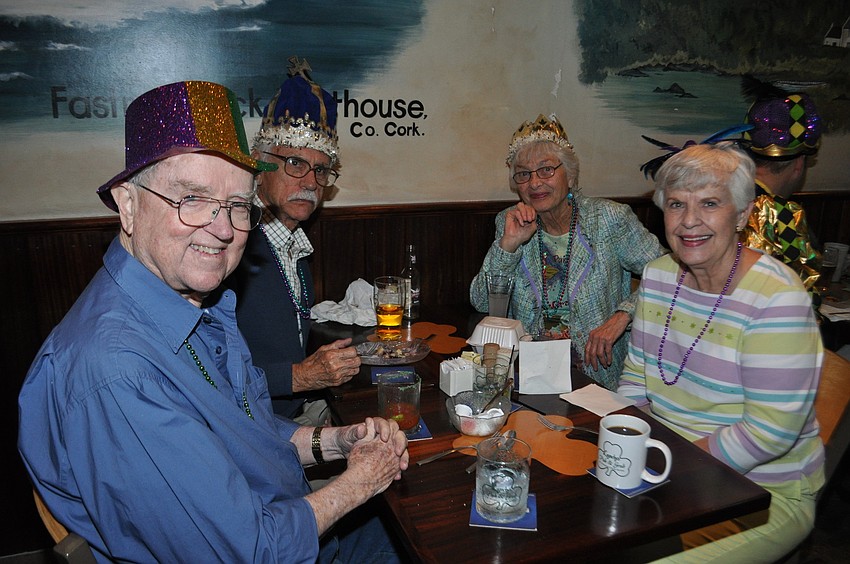 Pat Hardeman, Vincent Dickherber, Rose Dickherber and Sibyl Hardeman