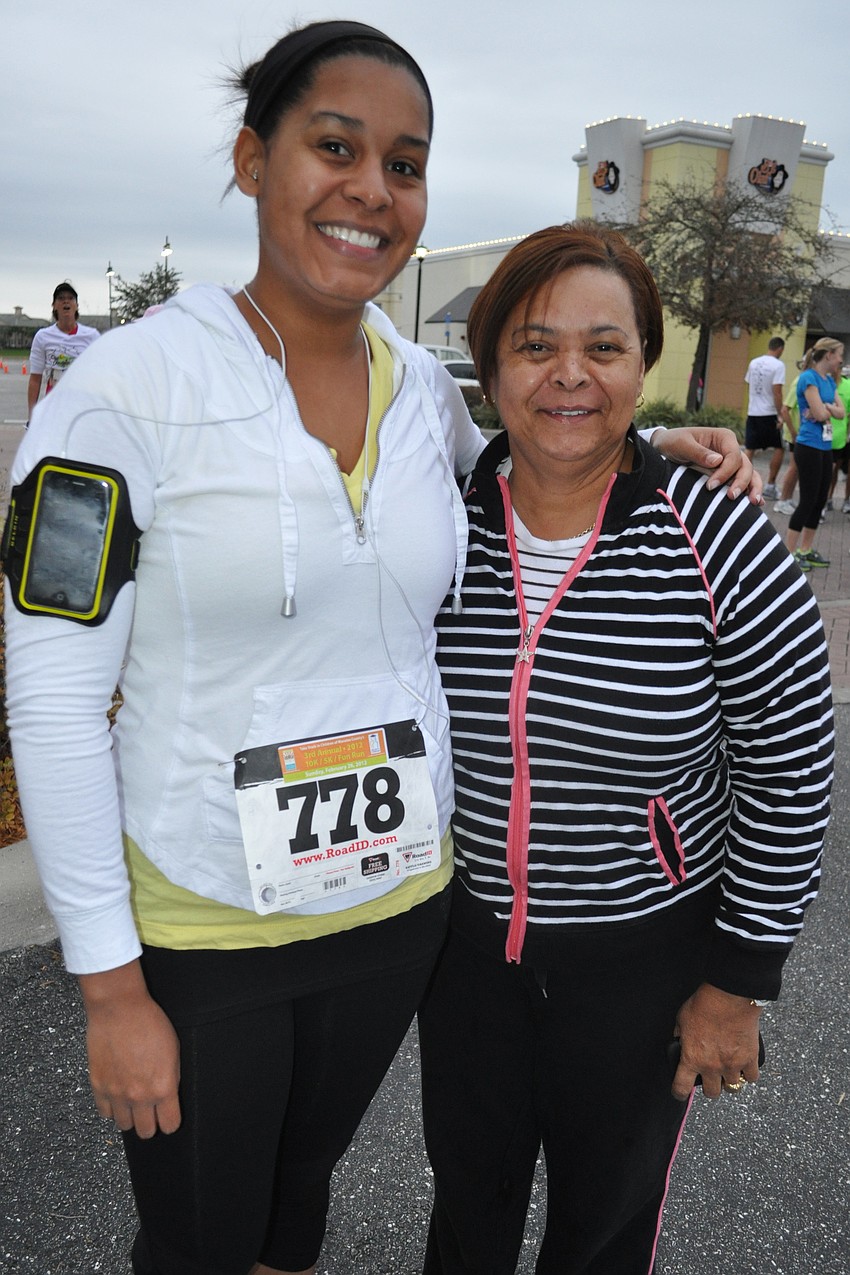 Whitney Jones was cheered on by her mother, Bonnie Jones.