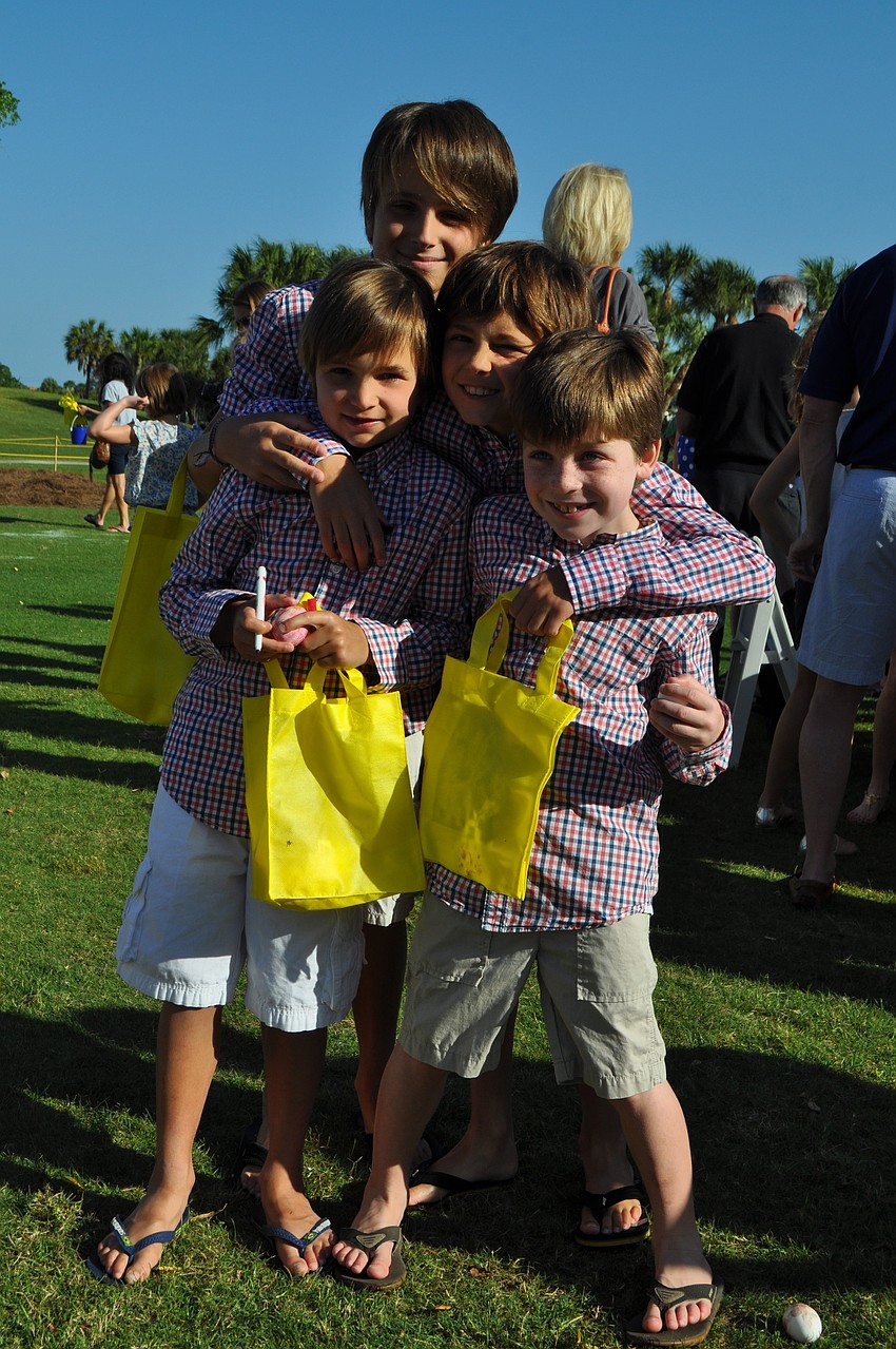 Quinn, Will and Jack Pappendick with Charlie Walsh
