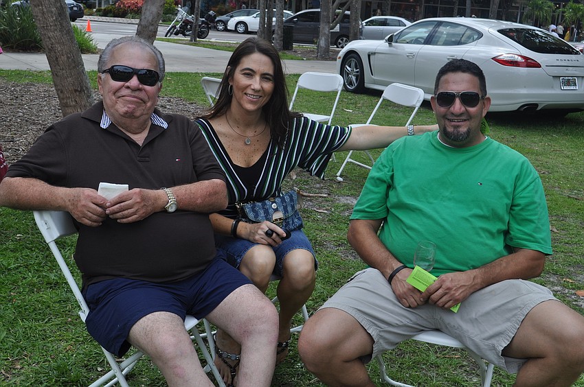Luis Castillo with Teresa and Hugo Munoz