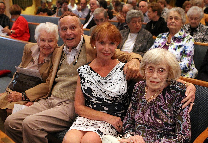 Magda and Mickey Quittner with Lila Huse and Rose Rosen. The Quittners and Mrs. Rosen were in the same DP camp during the war.