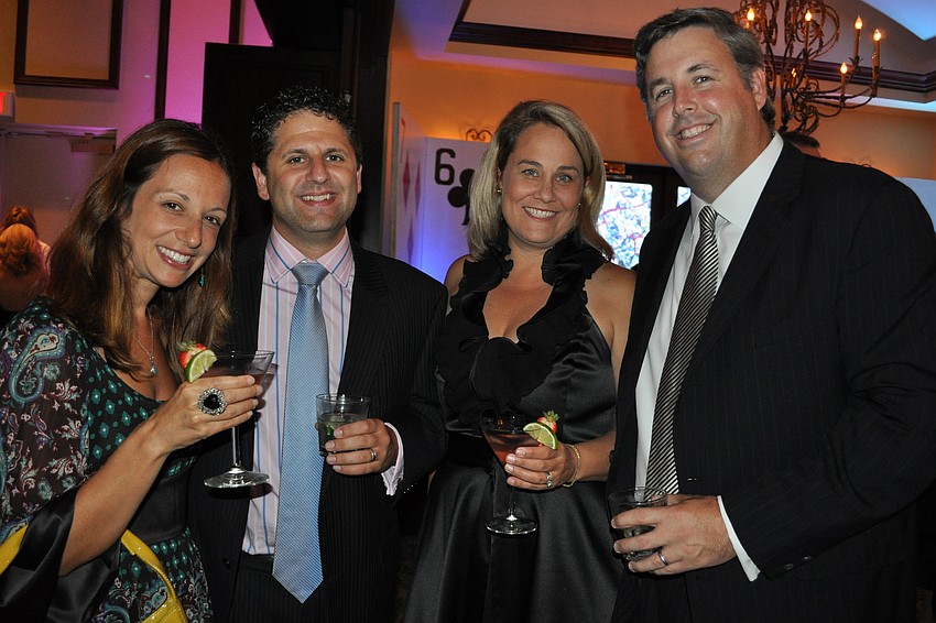 Dania and Sean Castellucci with Elizabeth and Ted Baran