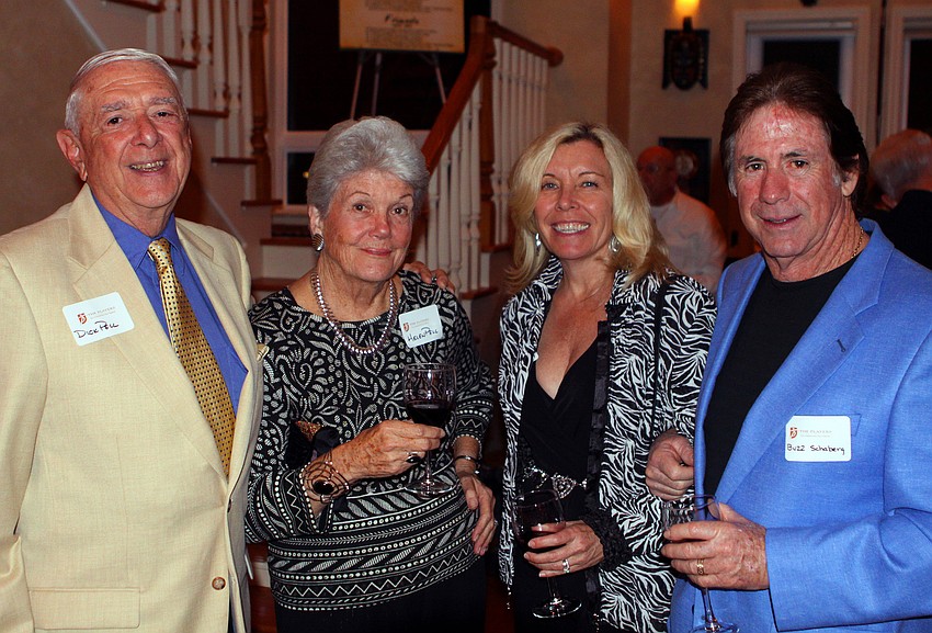 Dick and Helen Pell pose with Janet and Buzz Schaberg