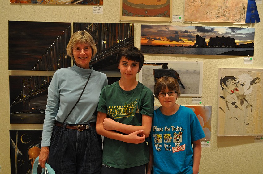 Barbara Long and Adam and Jakob Thibodeau