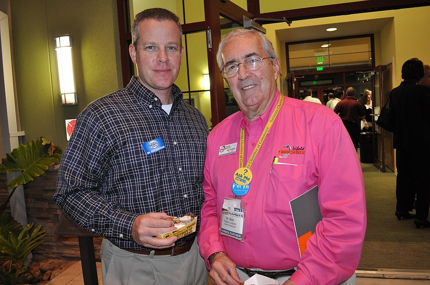 Dr. Ken Kaufman, of Sarasota Sports Medicine, with Dr. Bob Leibold, of Leibold Enterprises
