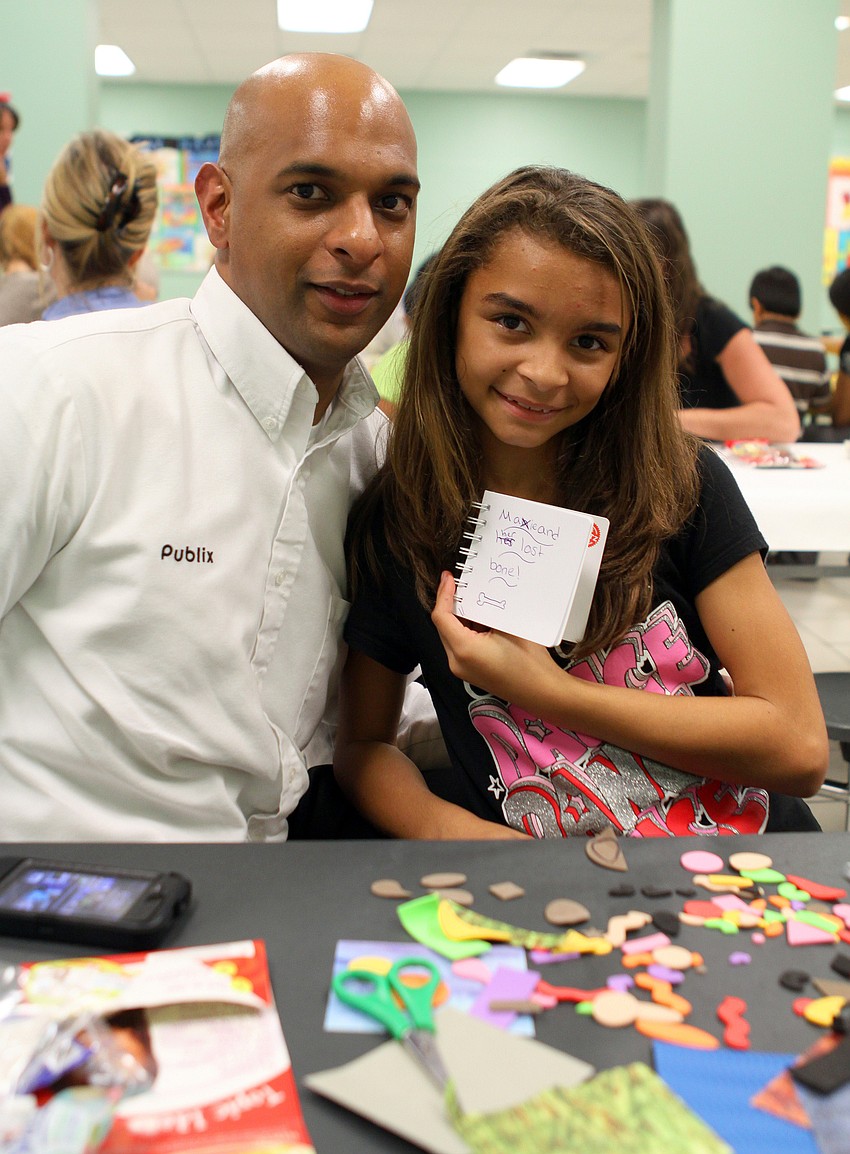 Joey and Jasmine Bautsch, 11, made a book called 