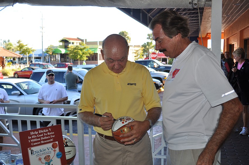 Dick Vitale and John Branigan
