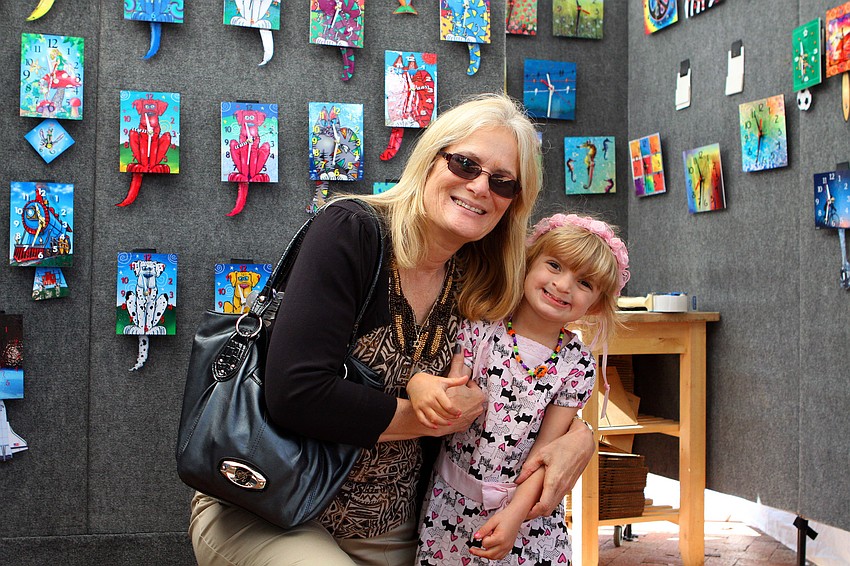 Esther Mauffray with her granddaughter, Lily Miller, 5.