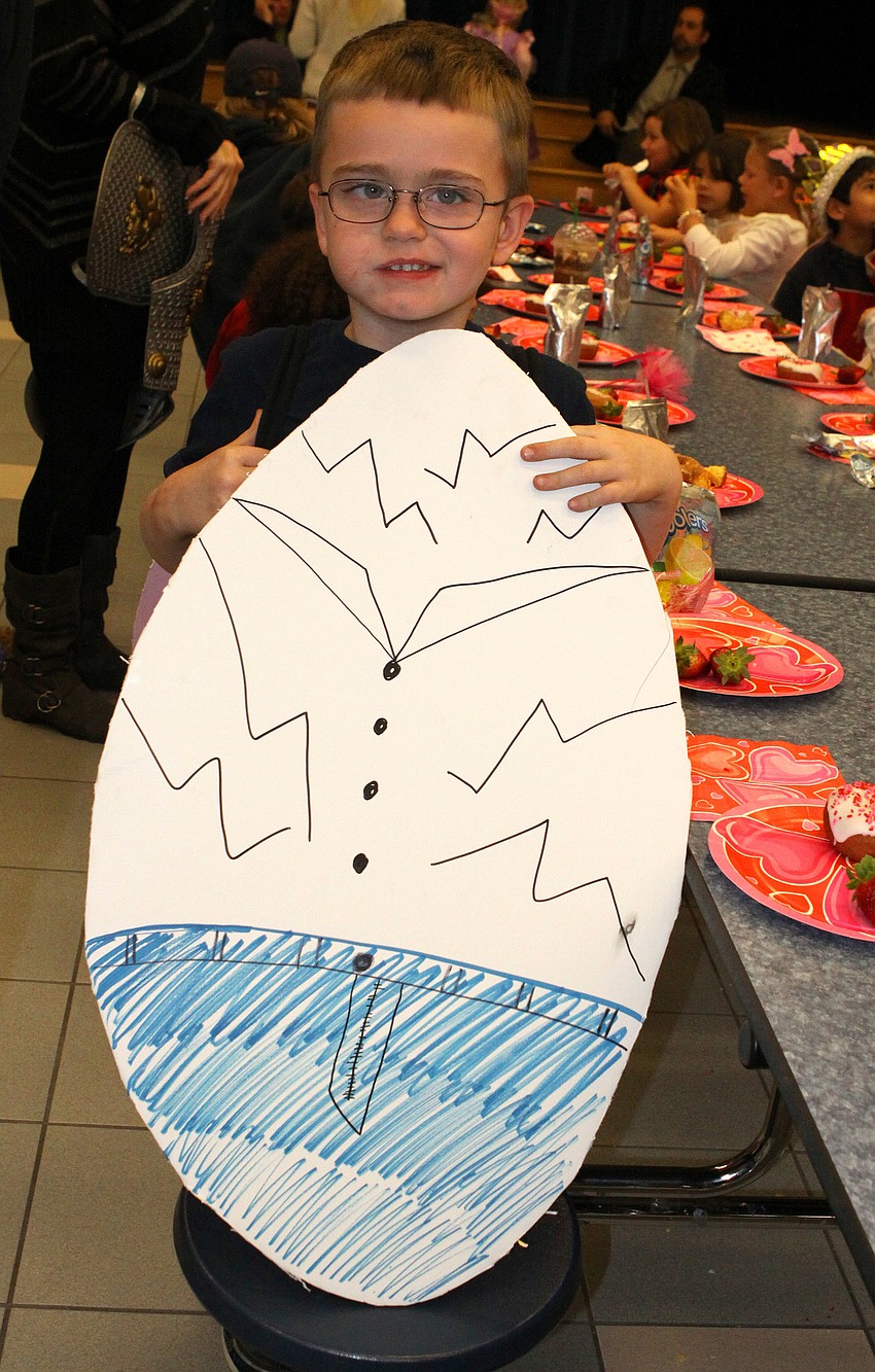 Adam MacDonald, 5, as Humpty Dumpty