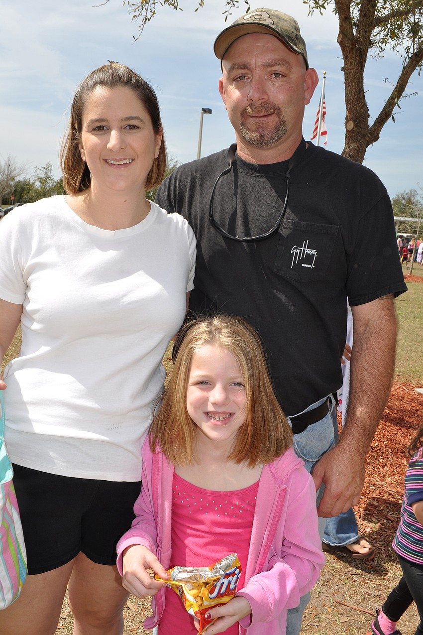 Mike and Wendy Miller came out with their daughter, Heaven.