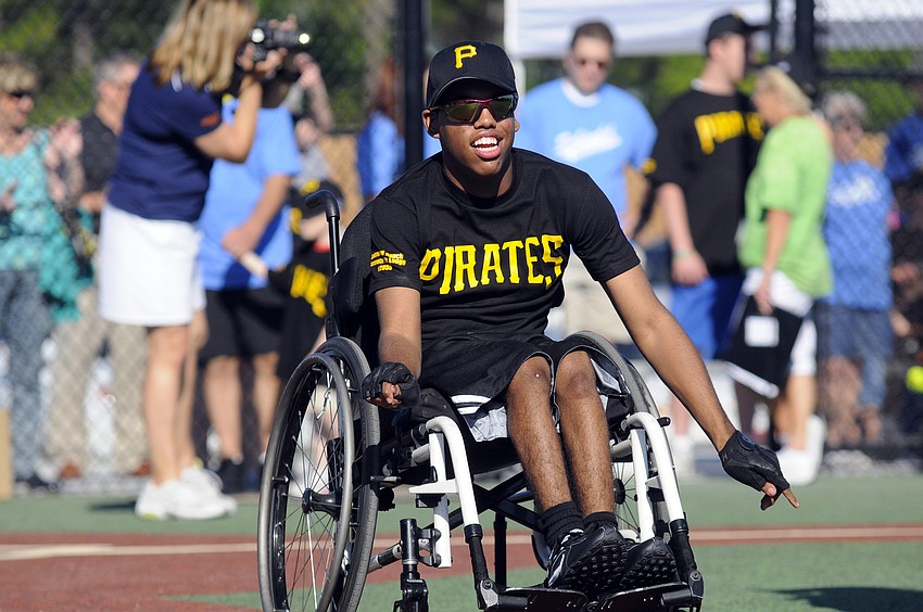 Camden Holland, 16, enjoyed every minute of the game.