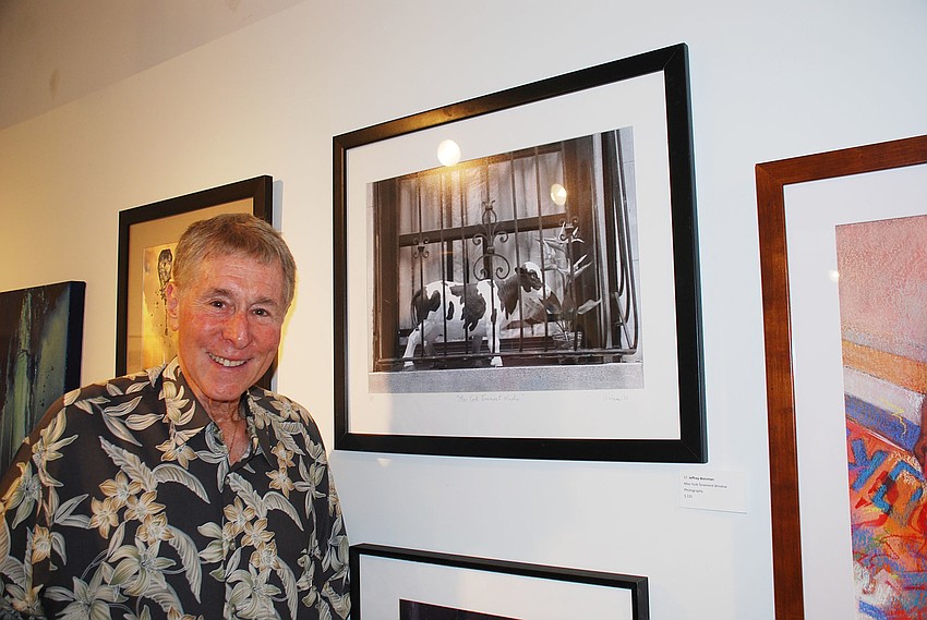 Jeffrey Weisman in front of his 